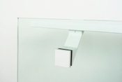 Componance VS Series White Glass-Mounted Bracket Rear View