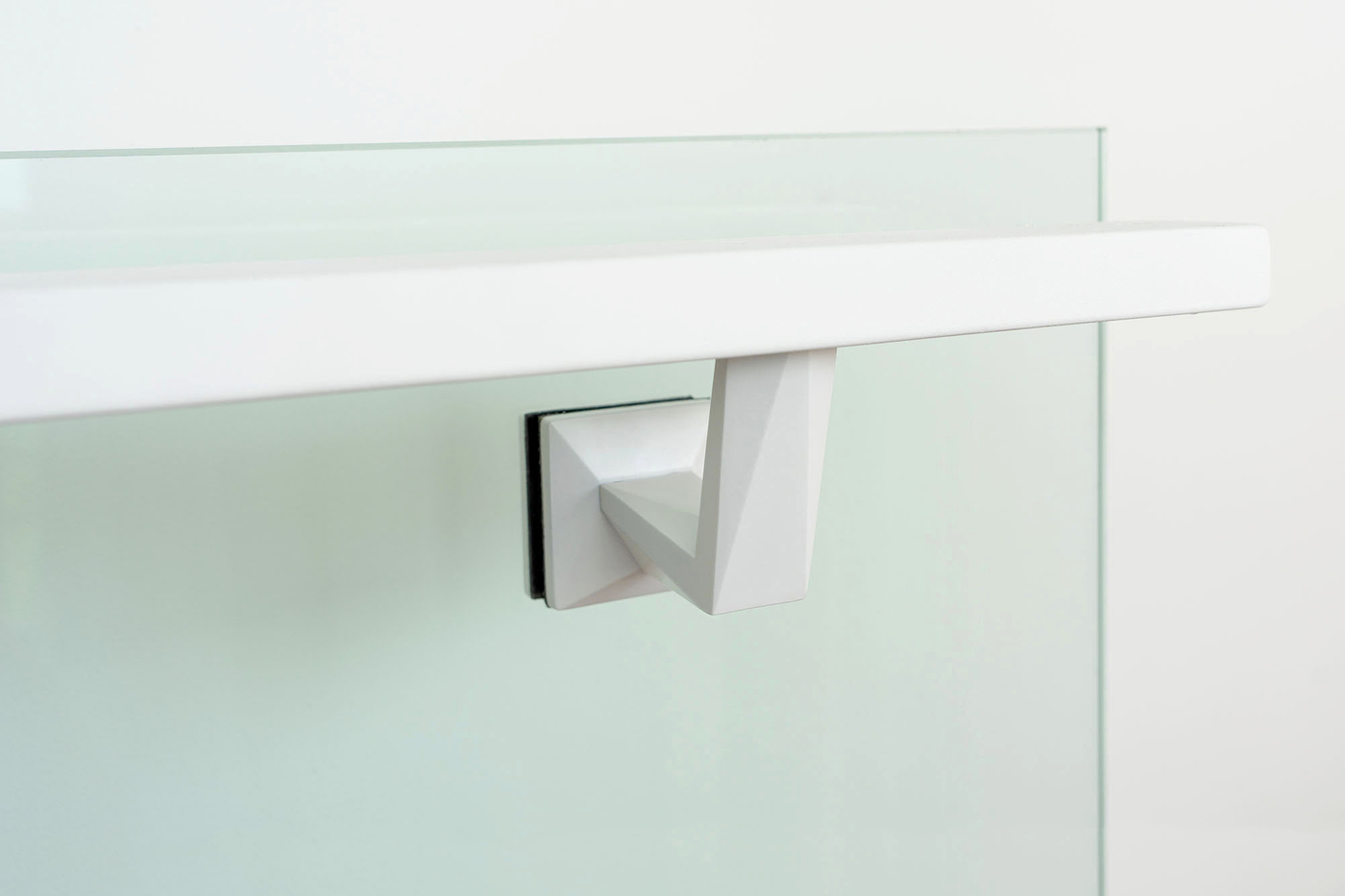 Glass-mounted-white-handrail-bracket