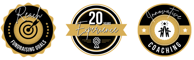 1: Reach your Fundraising Goals 2: Innovative Coaching 3: 20 years of experience 1: Reach your Fundraising Goals 2: Innovative Coaching 3: 20 years of experience