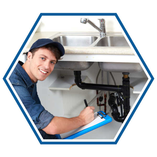 Plumber smiling