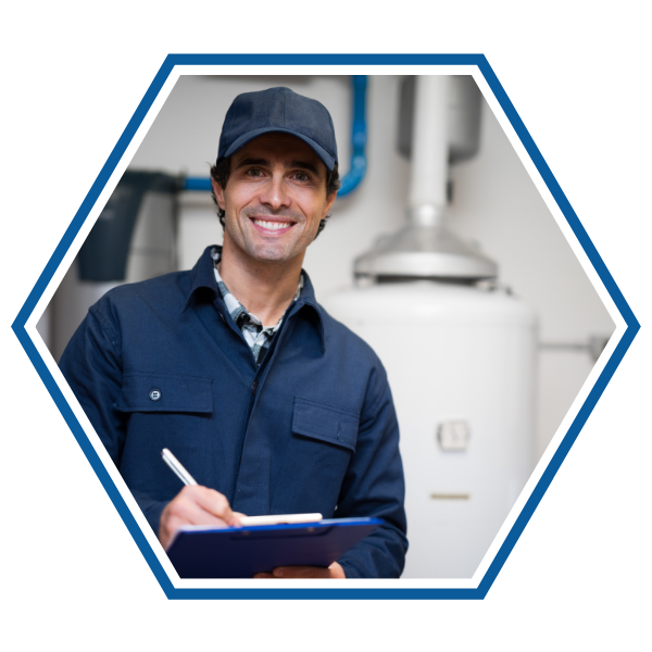 Happy plumber