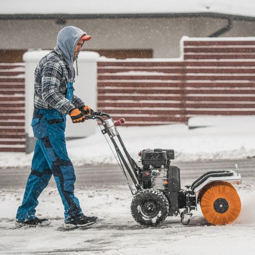 power broom for snow removal
