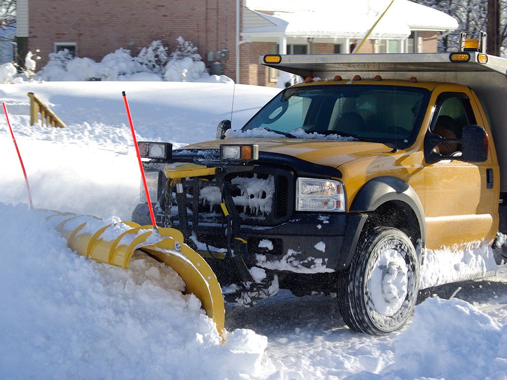 Professional snow removal services