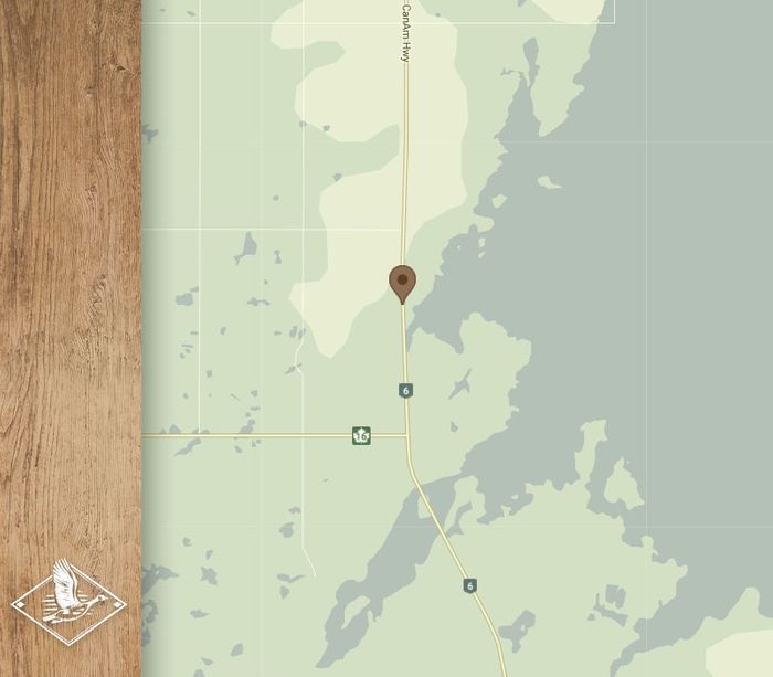 DAFOE CAMP – QUILL LAKES TRAVEL MAP IMAGE
