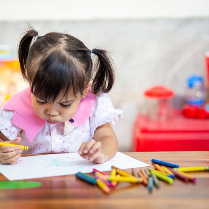 preschool girl drawing