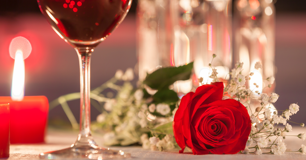 An image of a rose on a table