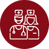 Nurse and doctor icon