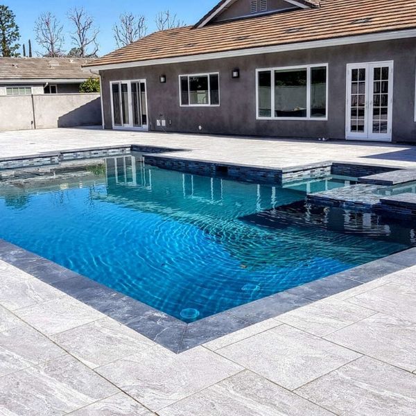 completed concrete pool completed concrete pool