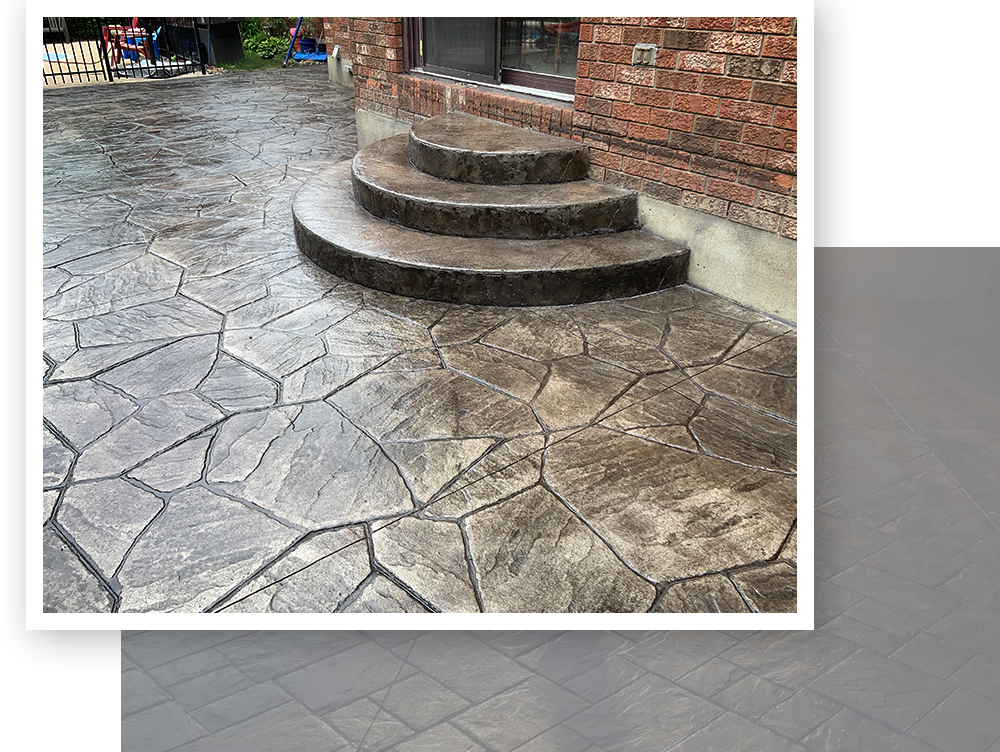 stamped concrete patio