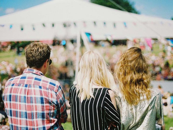 venue with a group of people