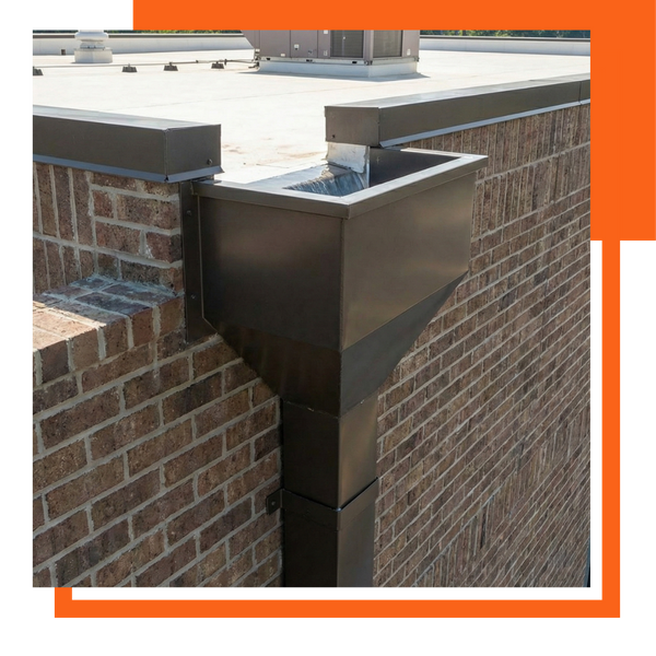 large commercial gutter system 