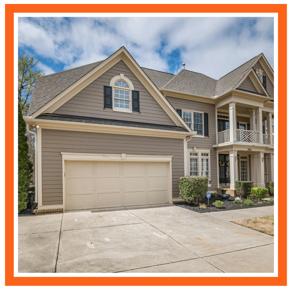 suburban home with new roof