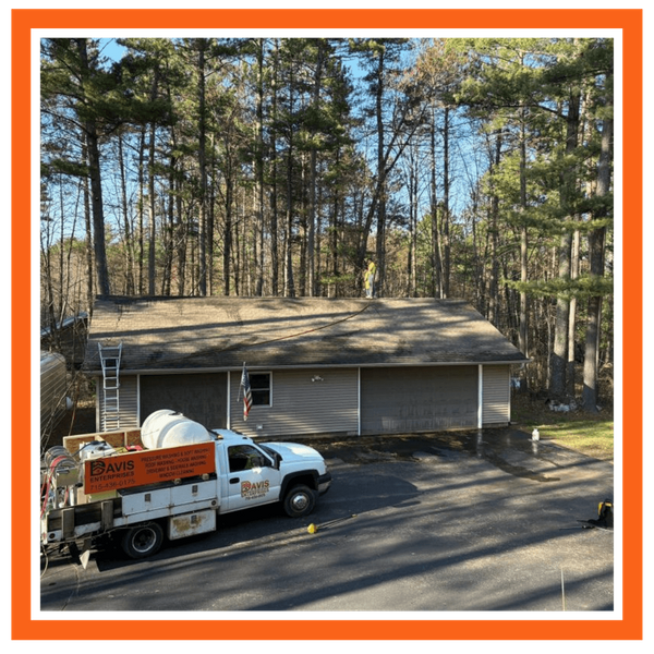 roofing company working on a roof