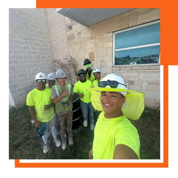 Smiling team picture