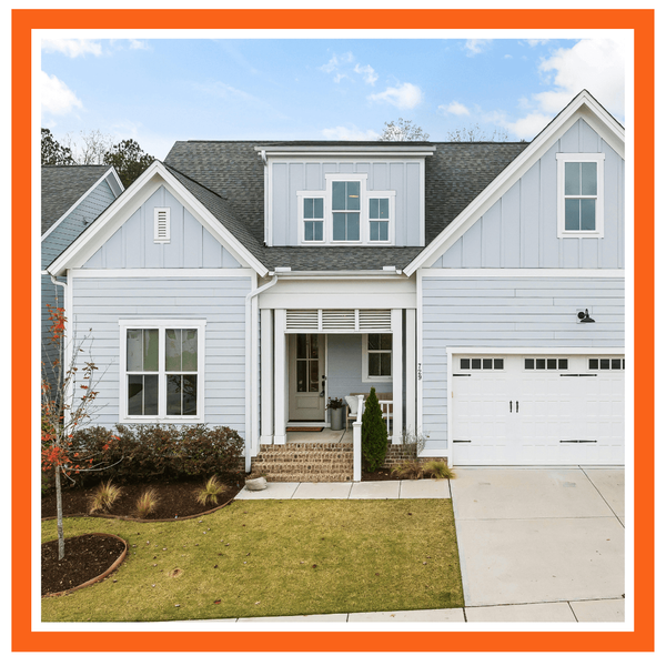house with siding and gutters