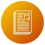 Music sheets icon