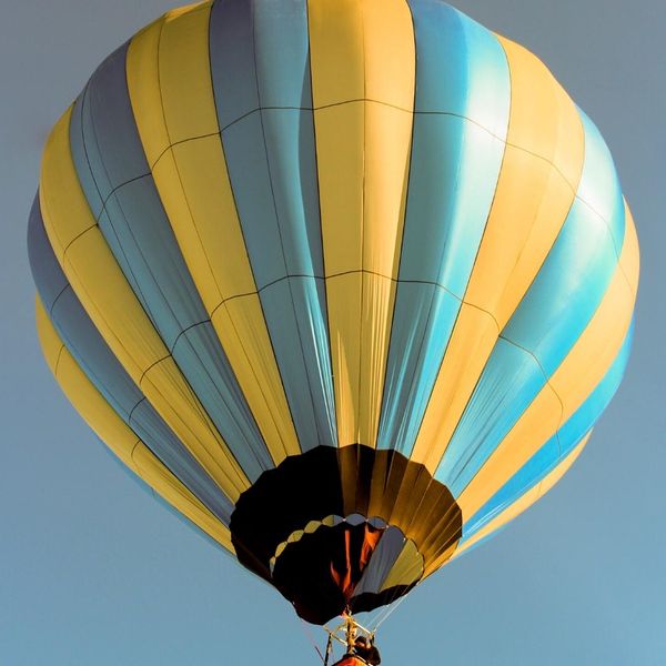 Hot air balloon in sky