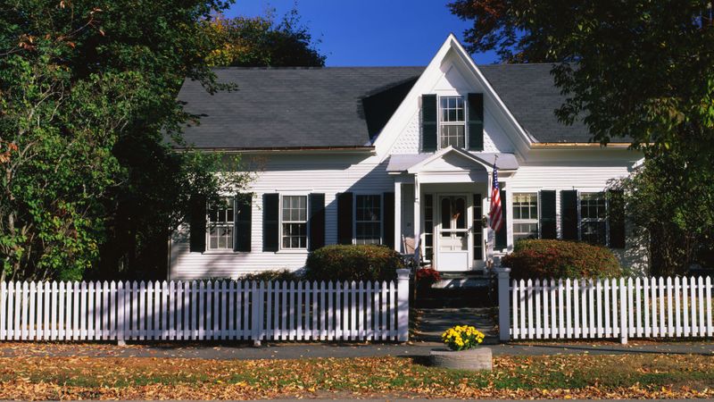 Home front yard fence. 