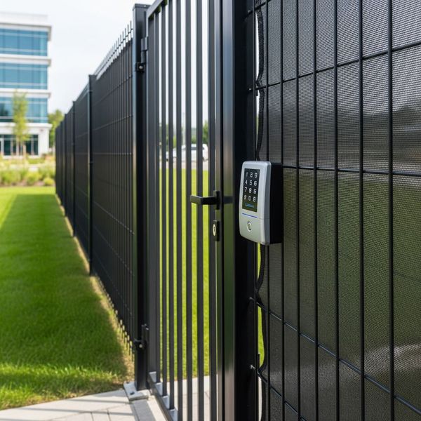 A gate with code access