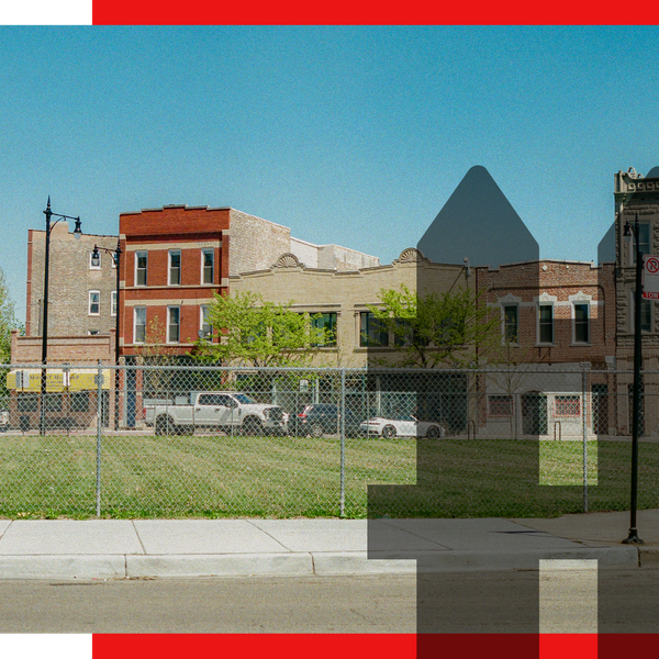 commercial chain-link fence outside businesses