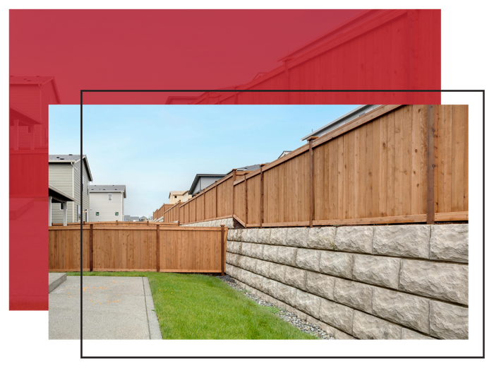Backyard wooden fencing Backyard wooden fencing