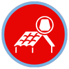 icon zoomed in on a roof shingle