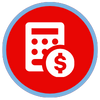 calculator and money icon