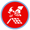 icon of nailing on roof