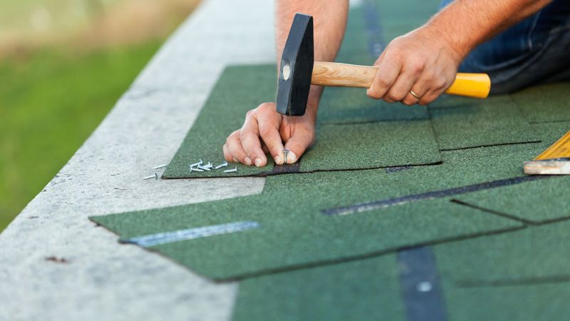 Shingles on roof