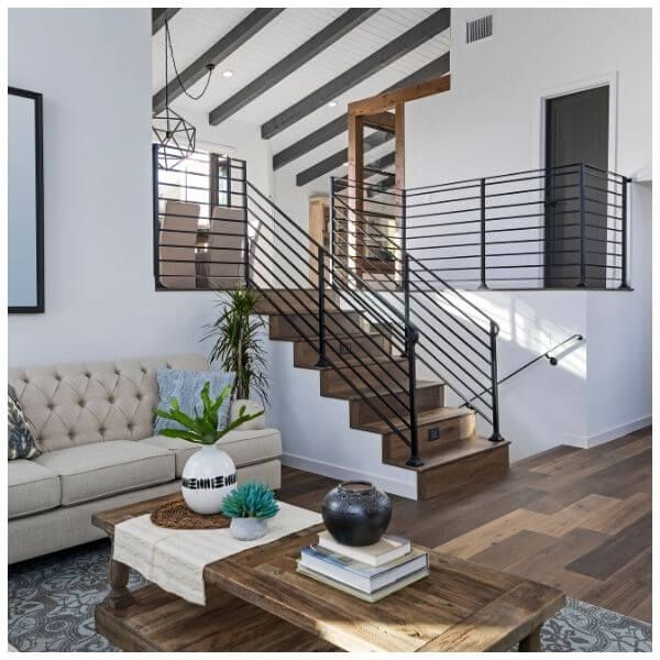 newly remodeled living area