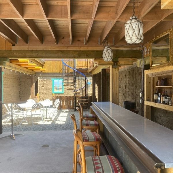 The bar and seating area at Rio Grande Rentals