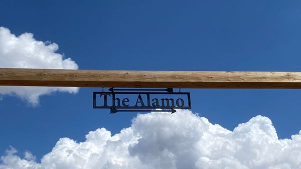 Sign that reads "The Alamo"