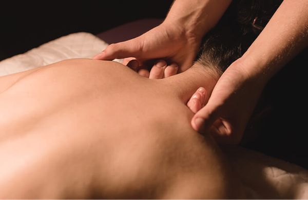 woman receiving massage