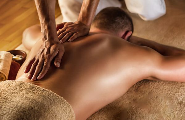 man receiving massage