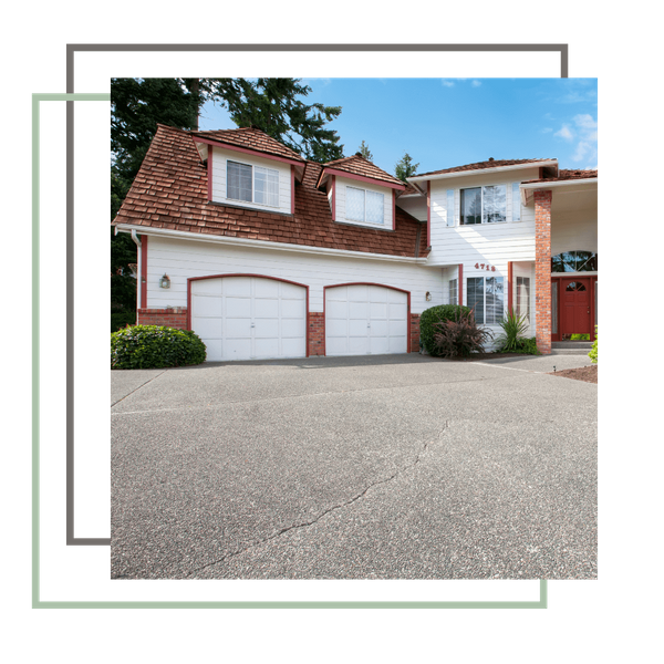 house with two garage doors house with two garage doors