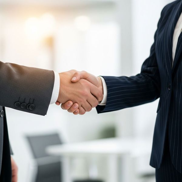 Two hands shaking, symbolizing a consensual agreement or resolution in legal matters. Two hands shaking, symbolizing a consensual agreement or resolution in legal matters.