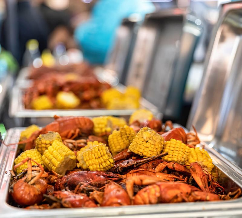 Seafood catering discount