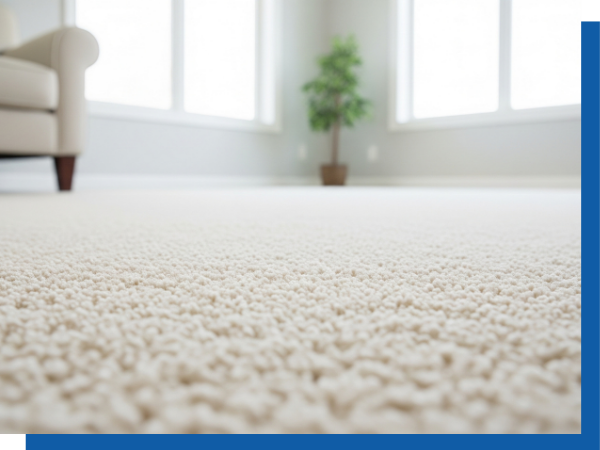 plush, clean carpet in a home