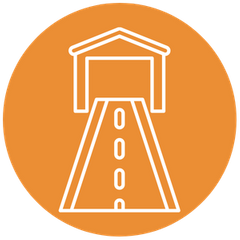 driveway into garage