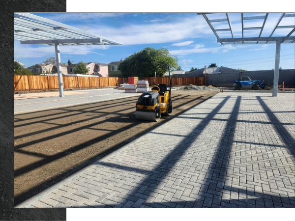 Site preping the second half of a decorative concrete project