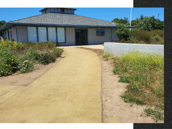 Residential soil compacted on the driveway