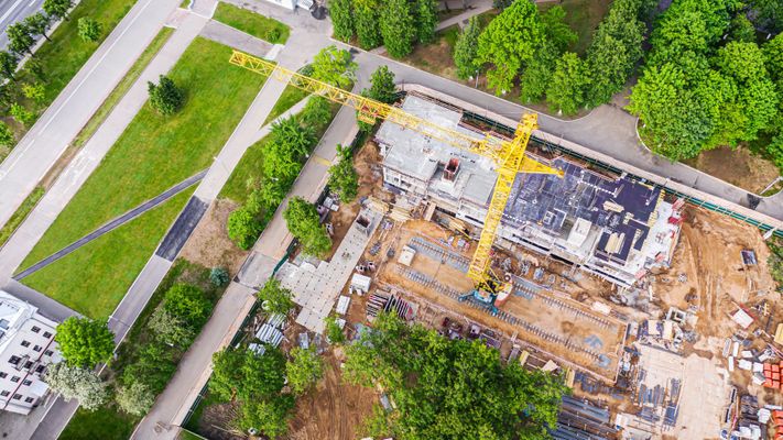 Construction site. Construction site.