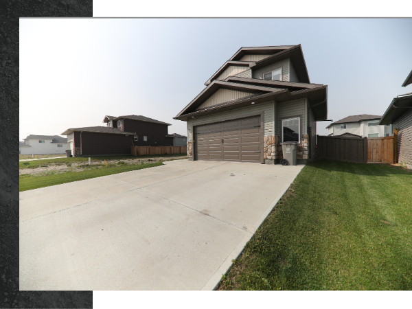 Concrete residential driveway