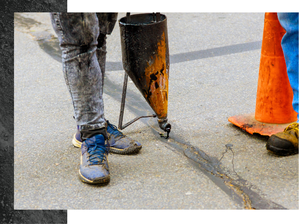 image of pavement being repaired