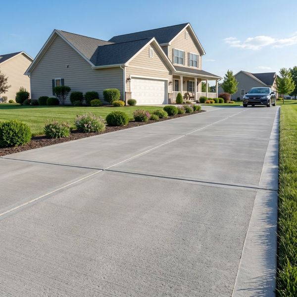 Pristine concrete driveway demonstrating durability and long-lasting protection.