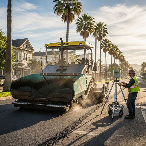 precision grading equipment modern road construction