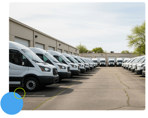 fleet of vans