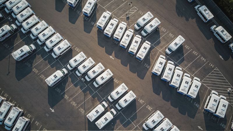 Fleet of vehicles.