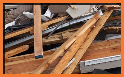 Image of broken roof fixtures Image of broken roof fixtures