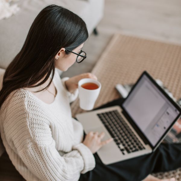 woman on laptop